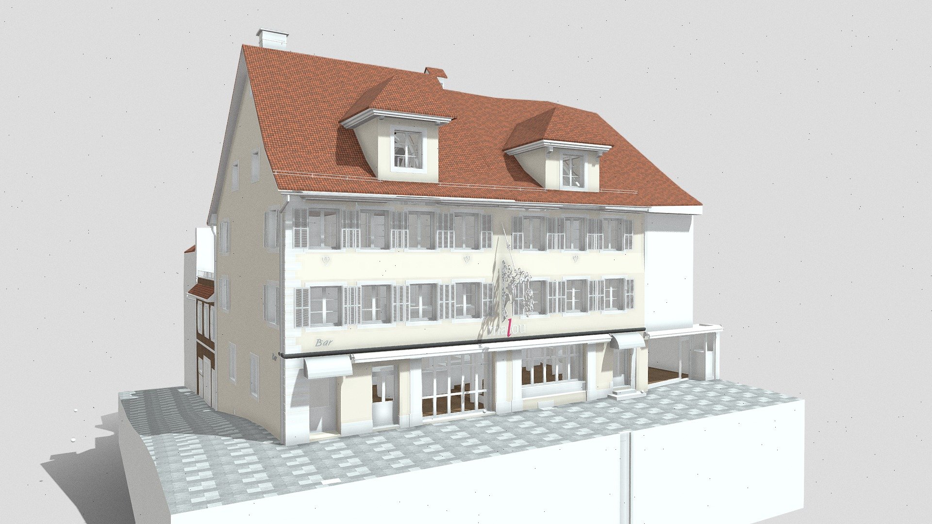 Sursee LU, Gasthof Löwen — Sketchfab embed 3D viewer