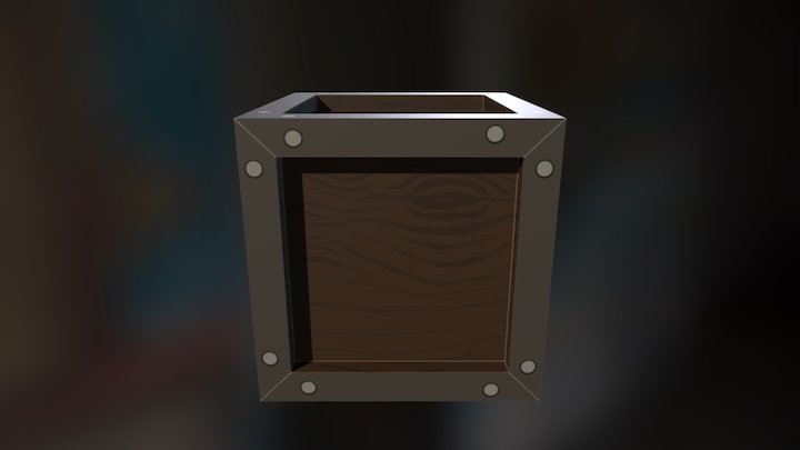 Closed Crate 3D Model