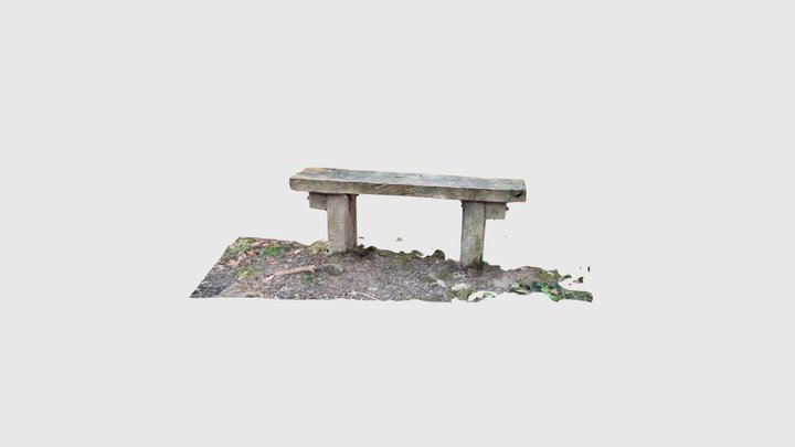 wooden Bench 3D Model