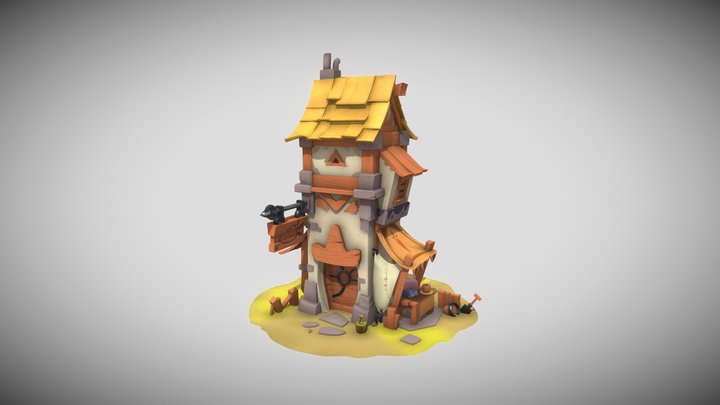 214379J - Shack 3D Model 3D Model