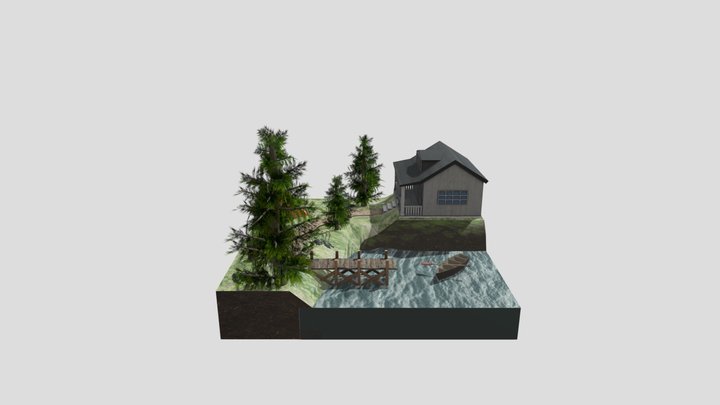 Forest Loner Diorama Gilles Parez 3D Model