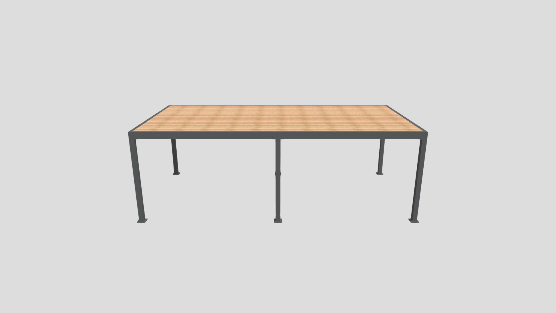 Terrasse sur pilotis auto-porté avec planché — Sketchfab embed 3D viewer
