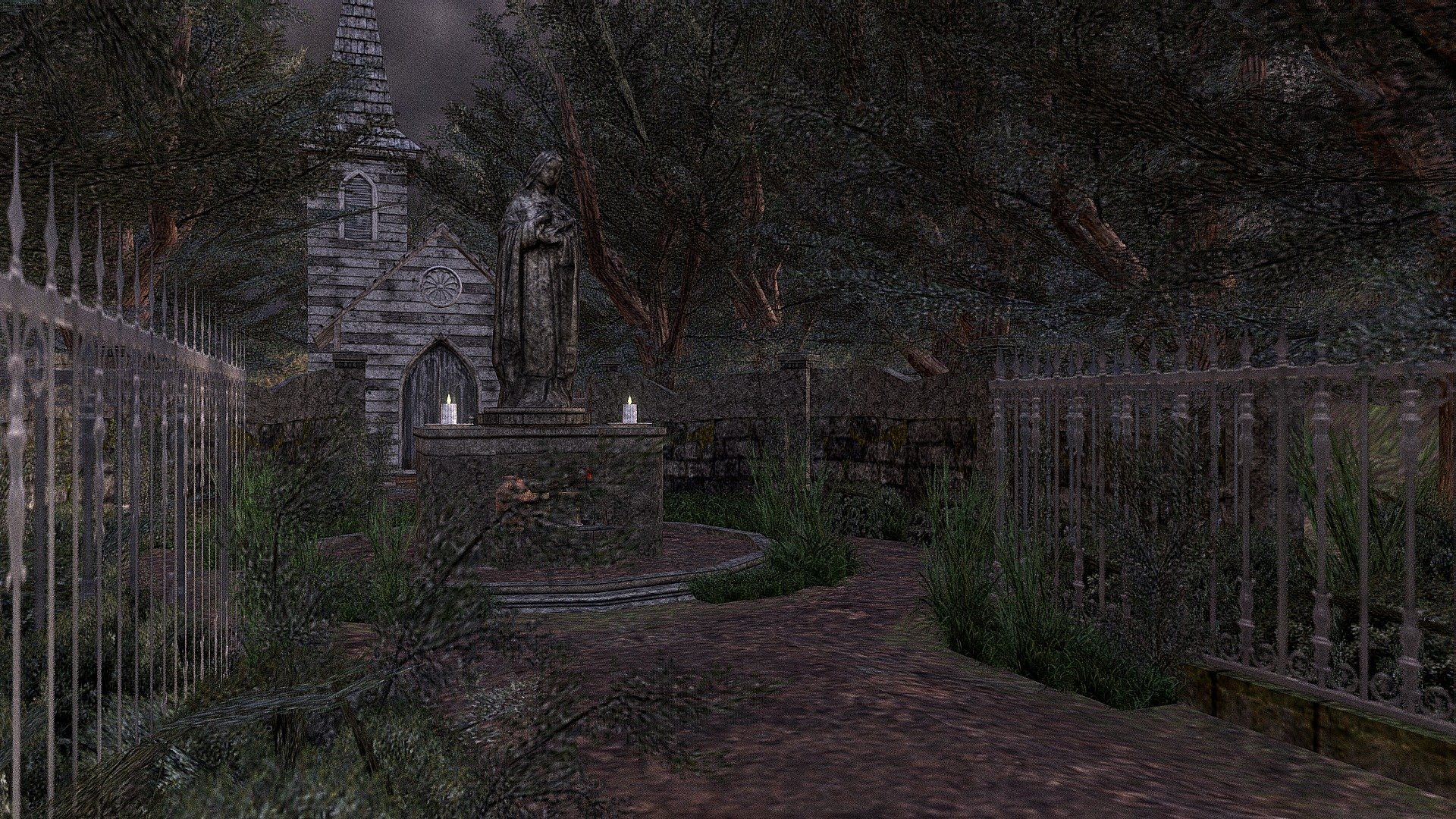 Haunted Parish PS1/PS2 Environment | McPato - Download Free 3D model by ...