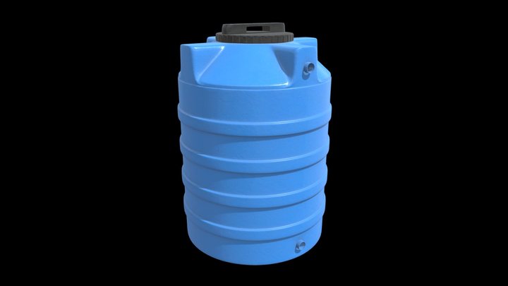 Round water tank 3D Model