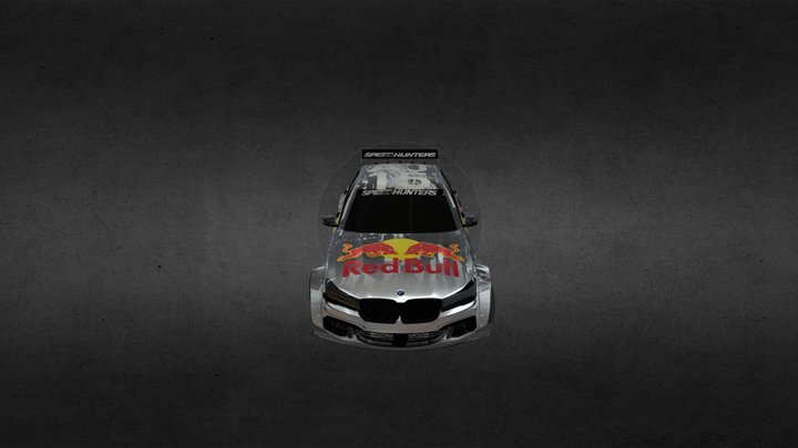BMW M7 with Kit and RedBull Livery 3D Model