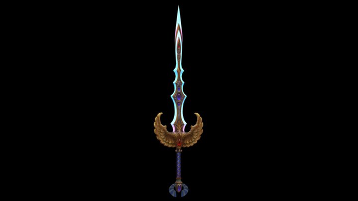 SwordMaster Weapon Example 3D Model
