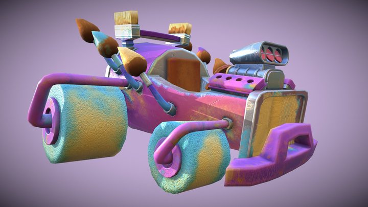 DAE Kart - The Pastel Titan 3D Model
