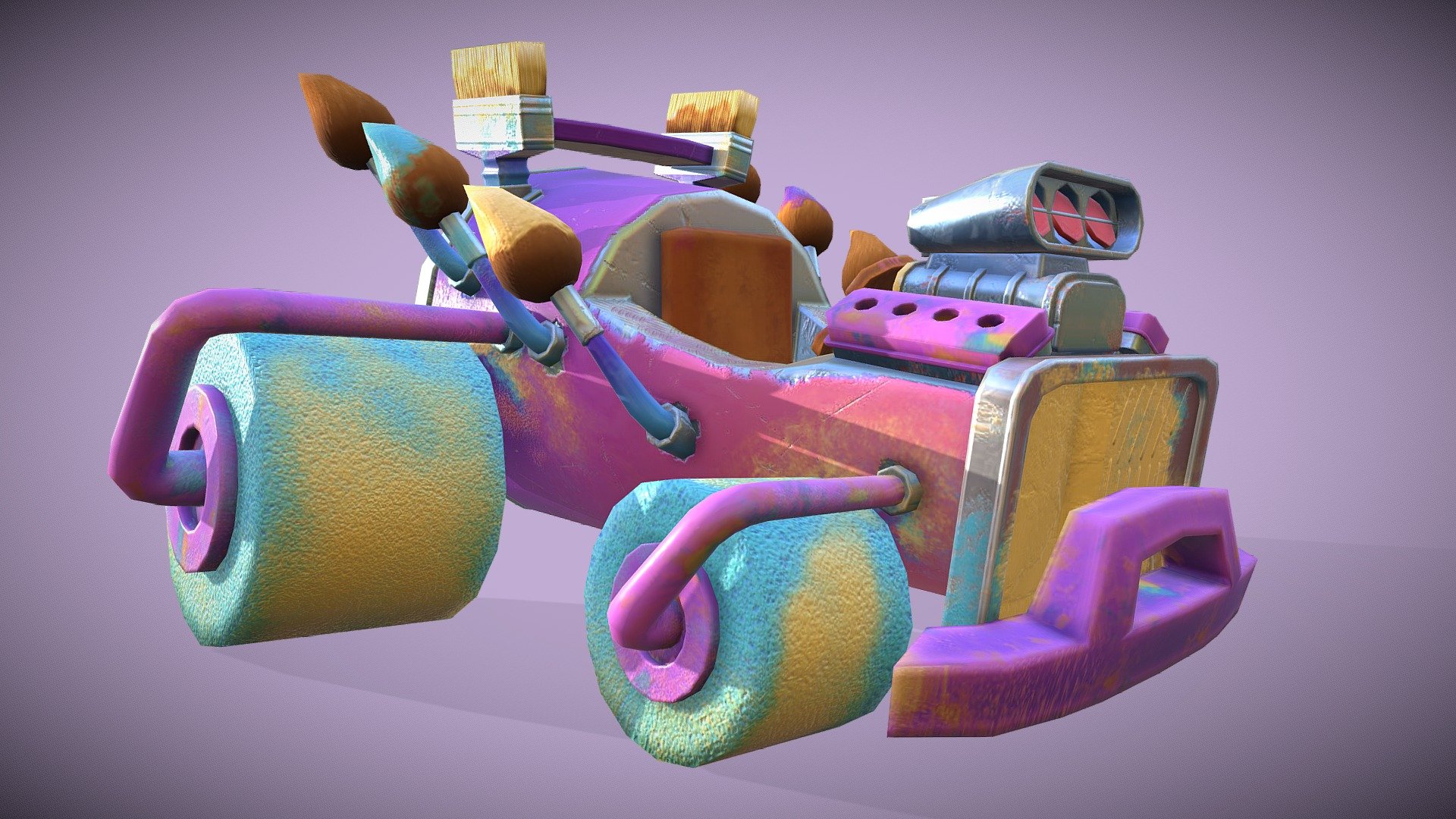 DAE Kart - The Pastel Titan — Sketchfab embed 3D viewer