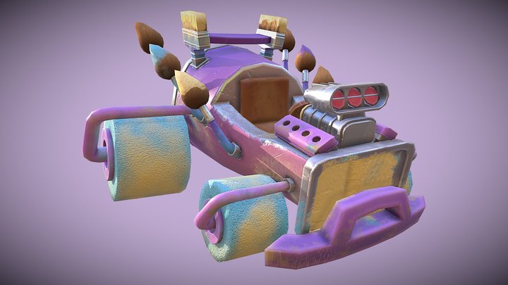 DAE Kart - The Pastel Titan 3D Model
