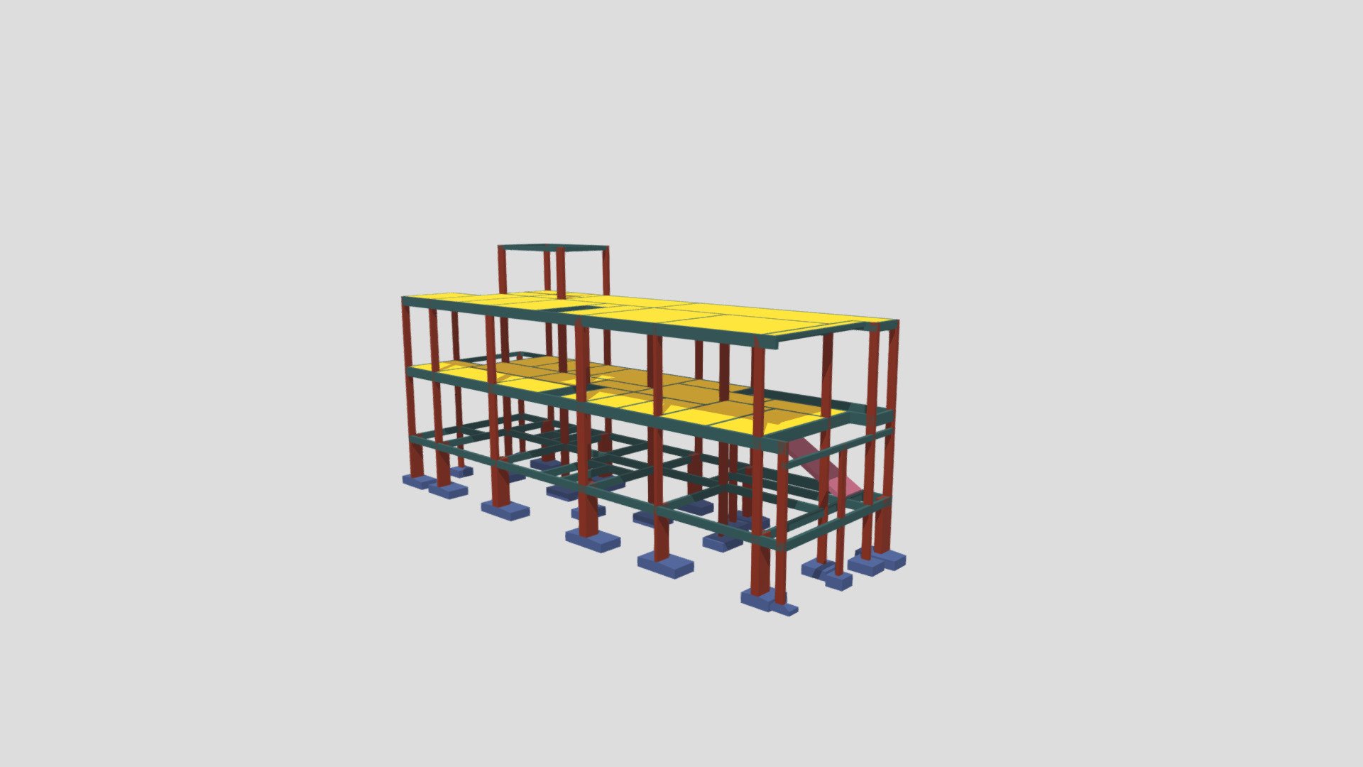 Projeto Estrutural - Sobrado 256,00 m² — Sketchfab embed 3D viewer