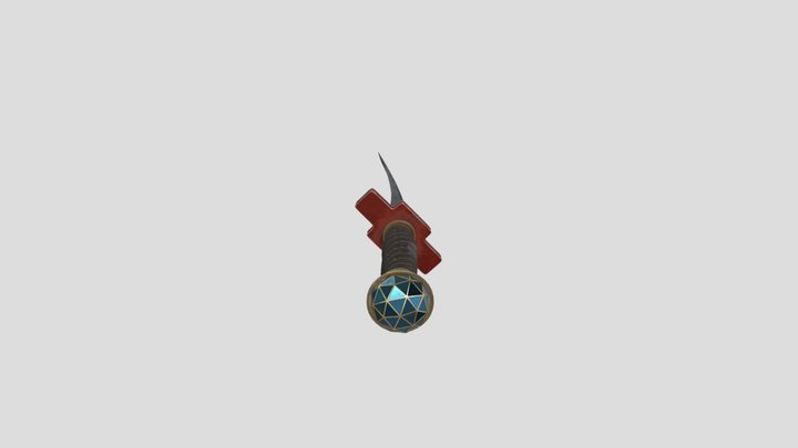 Lightly Damaged Turkish Dagger 3D Model