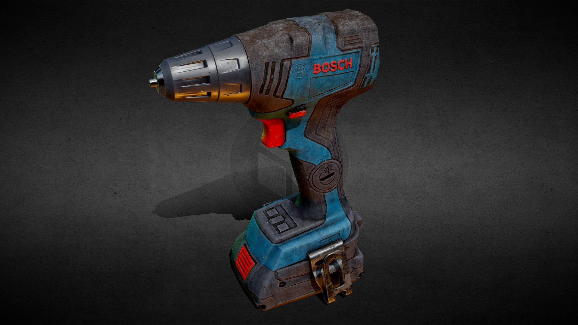 Bosch Screwdriver 4K Lowpoly VR ready Download Free 3D model