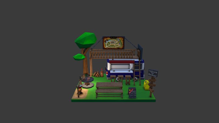 Camper Van 3D Model