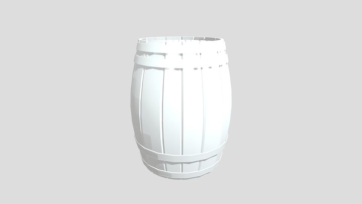 Barrel for props 3D Model