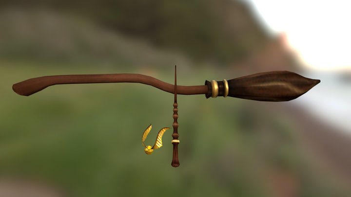 Toon Harry Potter Props 3D Model