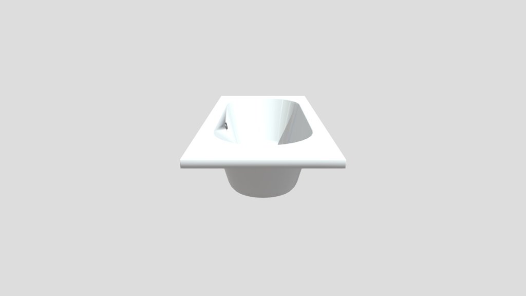 White Acrylic Bathtub