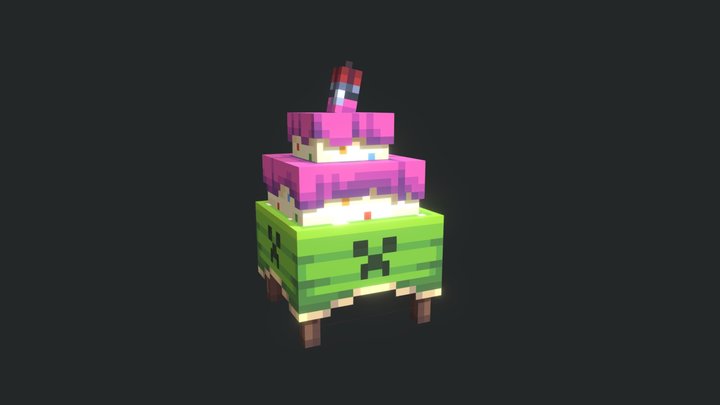 Cake gift crate 3D Model