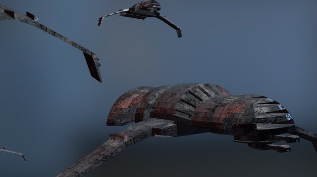 Space Ship 3D Model