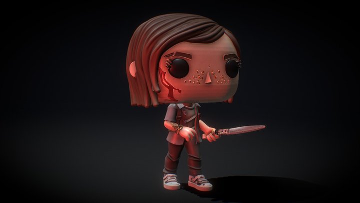 The last of us - Ellie Williams - Funko Pop 3D Model