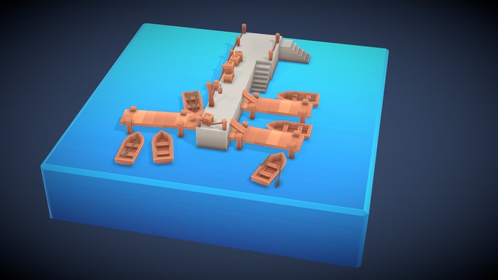 Low Poly Mini harbor