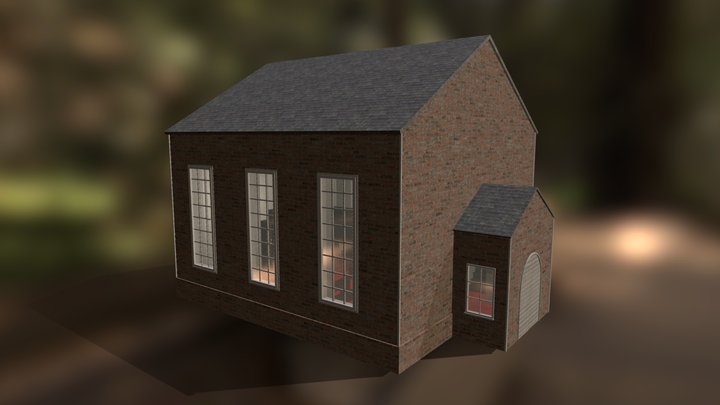 Brandy Station Church 3D Model