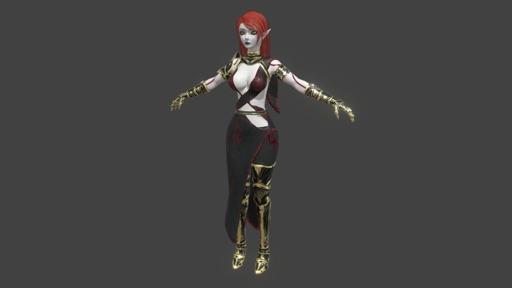 Demon girl 3D Model