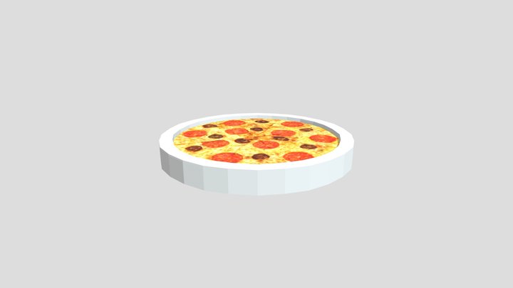 Lowpoly Pizza PSX – Free 3D Model STL