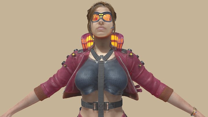 Cyberpunk_female_character 3D Model