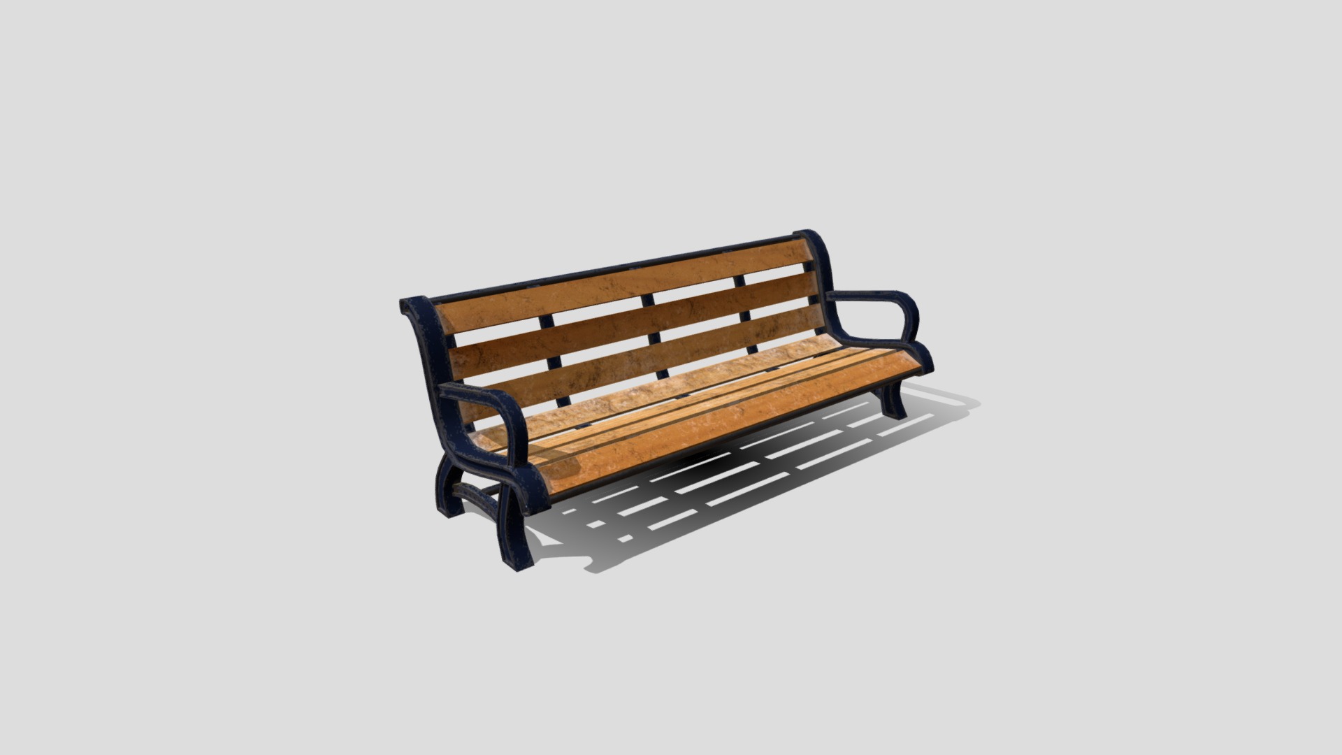 3D model Bench Park - This is a 3D model of the Bench Park. The 3D model is about a bench with a seat.