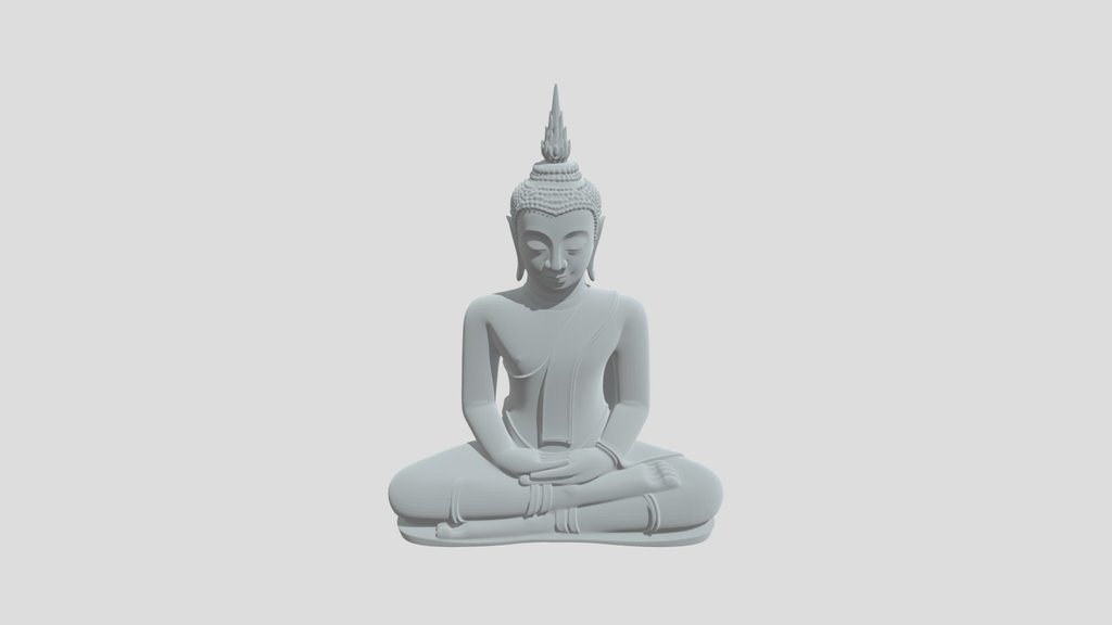 Golden Buddha in a Shrine