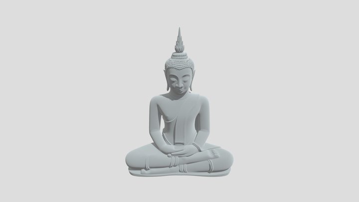 Golden Buddha in a Shrine