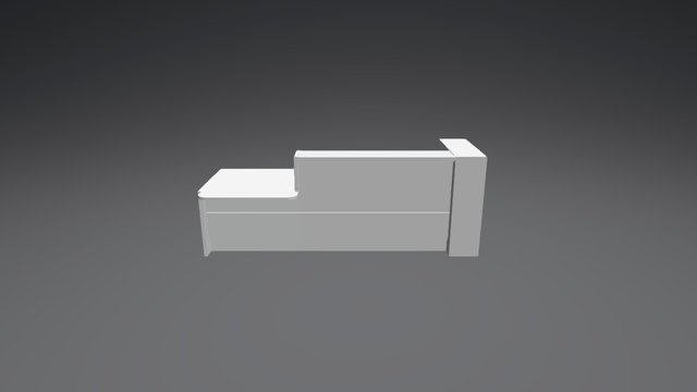 LAV44L Reception Desk 3D Model