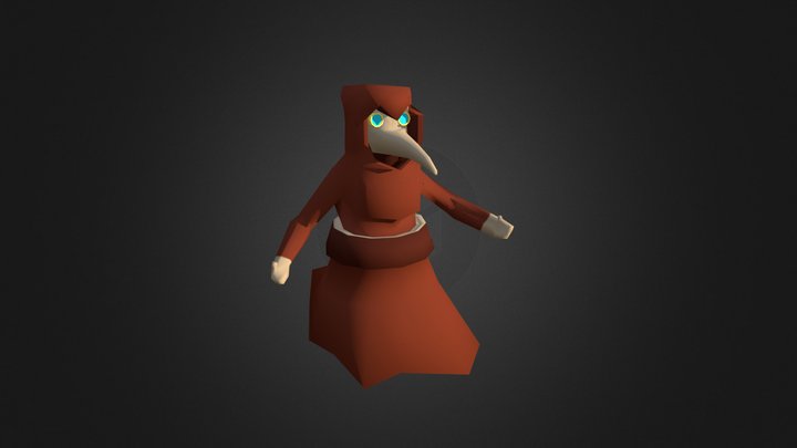 Plague Doctor Low Resolution 001 3D Model