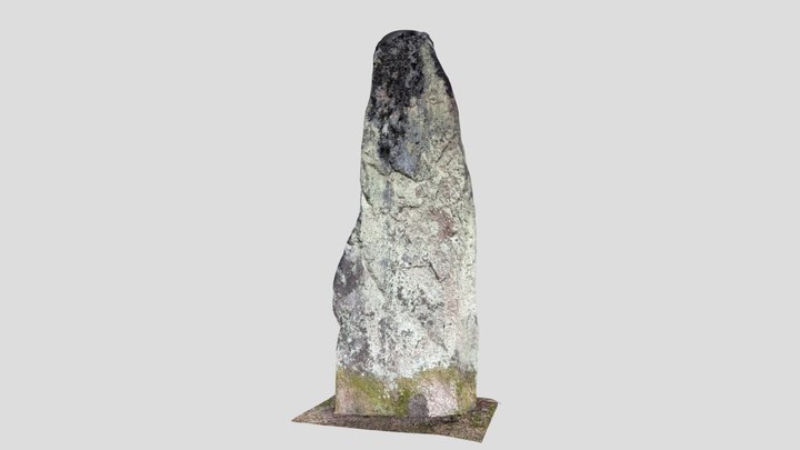 Nordic Rune Stone Boulder 3D Model