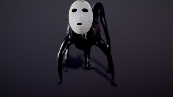 Animated Monster (Kaonashi - No Face) 3D Model