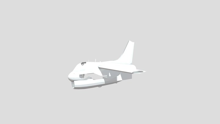DAMAGED PLAN OBJ 3D Model