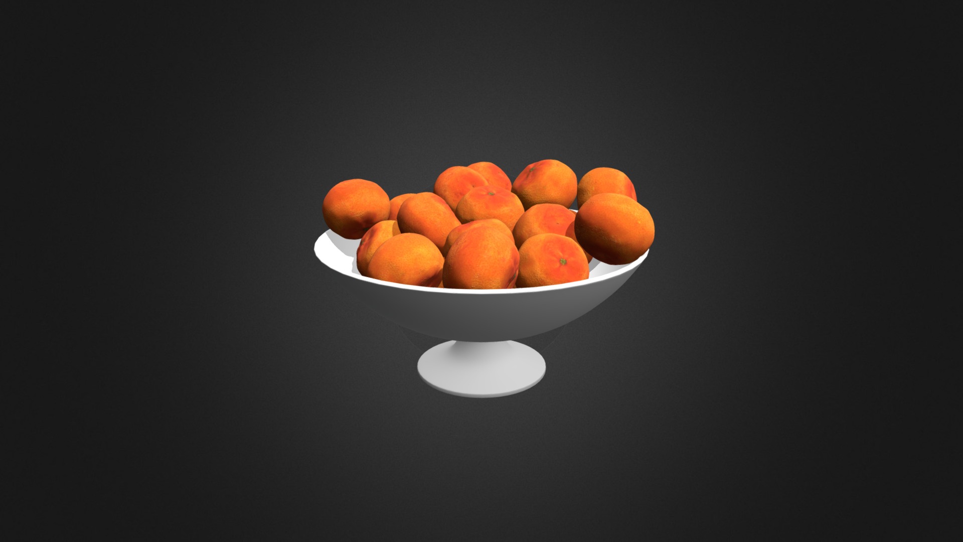 3D model Bowl of Tangerines - This is a 3D model of the Bowl of Tangerines. The 3D model is about a bowl of oranges.