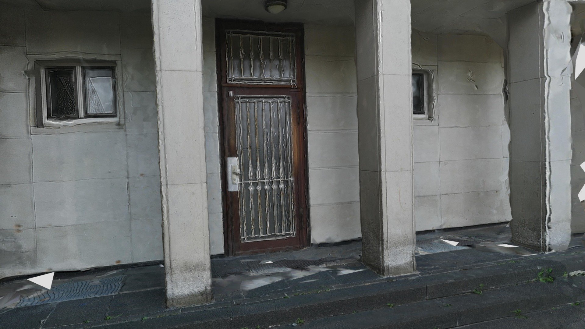 Stone entrance with columns Berlin