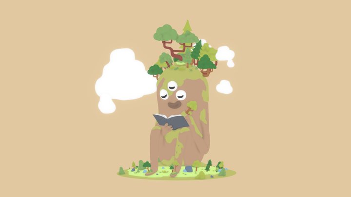 Wood Creature 3D Model