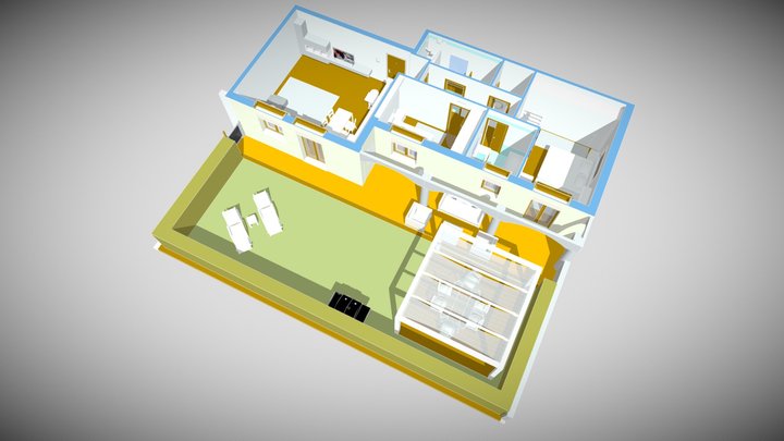 Appartamento Noventa 3D Model