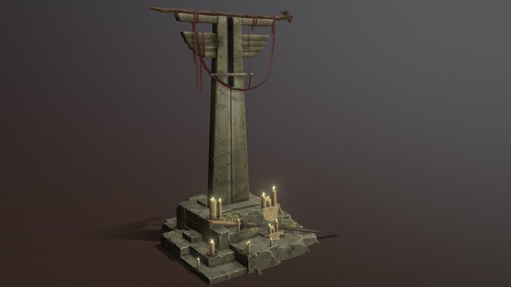 Forest Shrine 3D Model