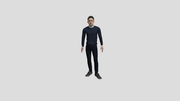 Crowd 7 - Standing Idle 3D Model