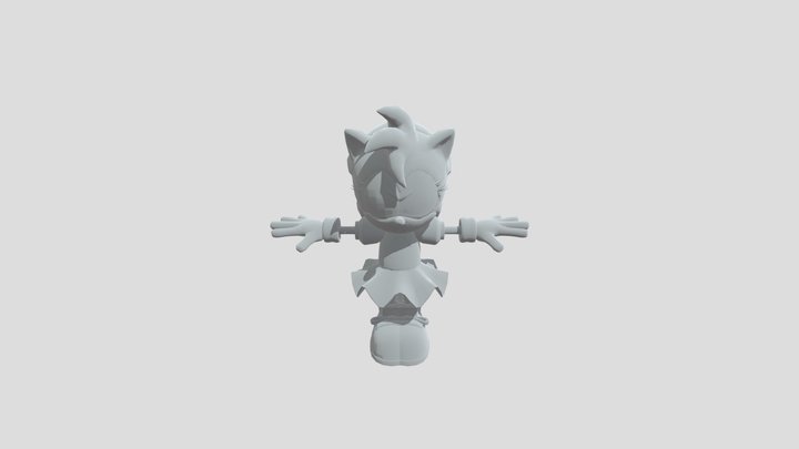 Sonic superstars Nintendo ver.Amy – Free 3D Model STL