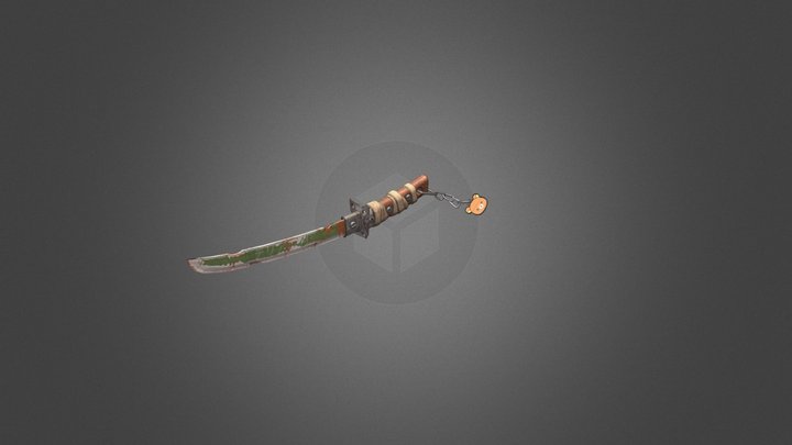Road Sign Sword 3D Model