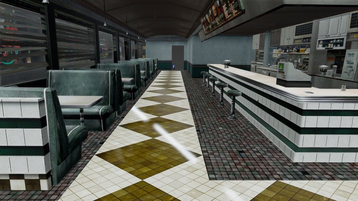 Modern diner – Free 3D Model STL