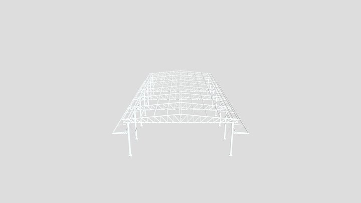 Estrutura Metálica - Paracatu - MG 3D Model