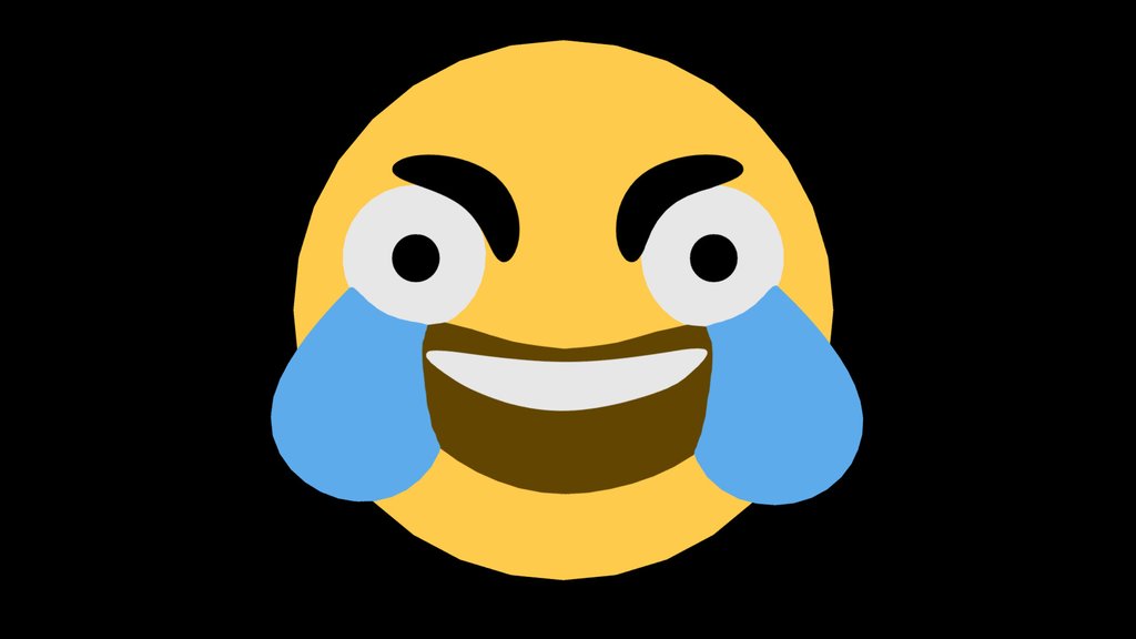 Open Eye Crying Laughing Emoji