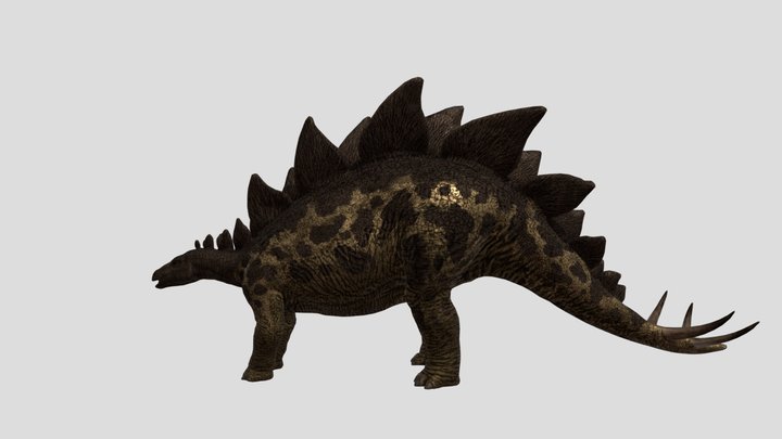 JWCC Brown Stegosaurus – Modello 3D gratuito STL