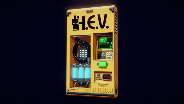 Half Life HEV Charger Remake 3D Model