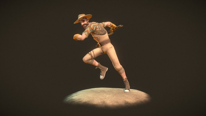 Stylized Character - The Gardener 3D Model